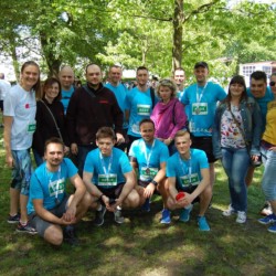 zdjęcie z wrocławskiego biegu firmowego dla fundacji everest 12